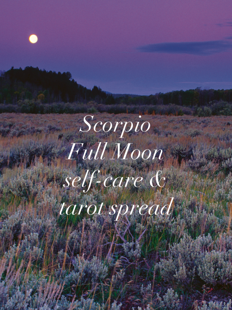 Scorpio Full Moon Tarot Spread