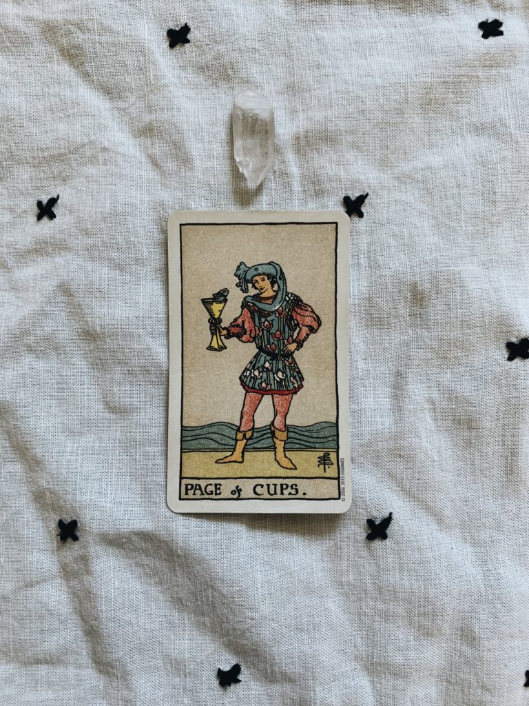 Cancer Season Tarot Page of Cups