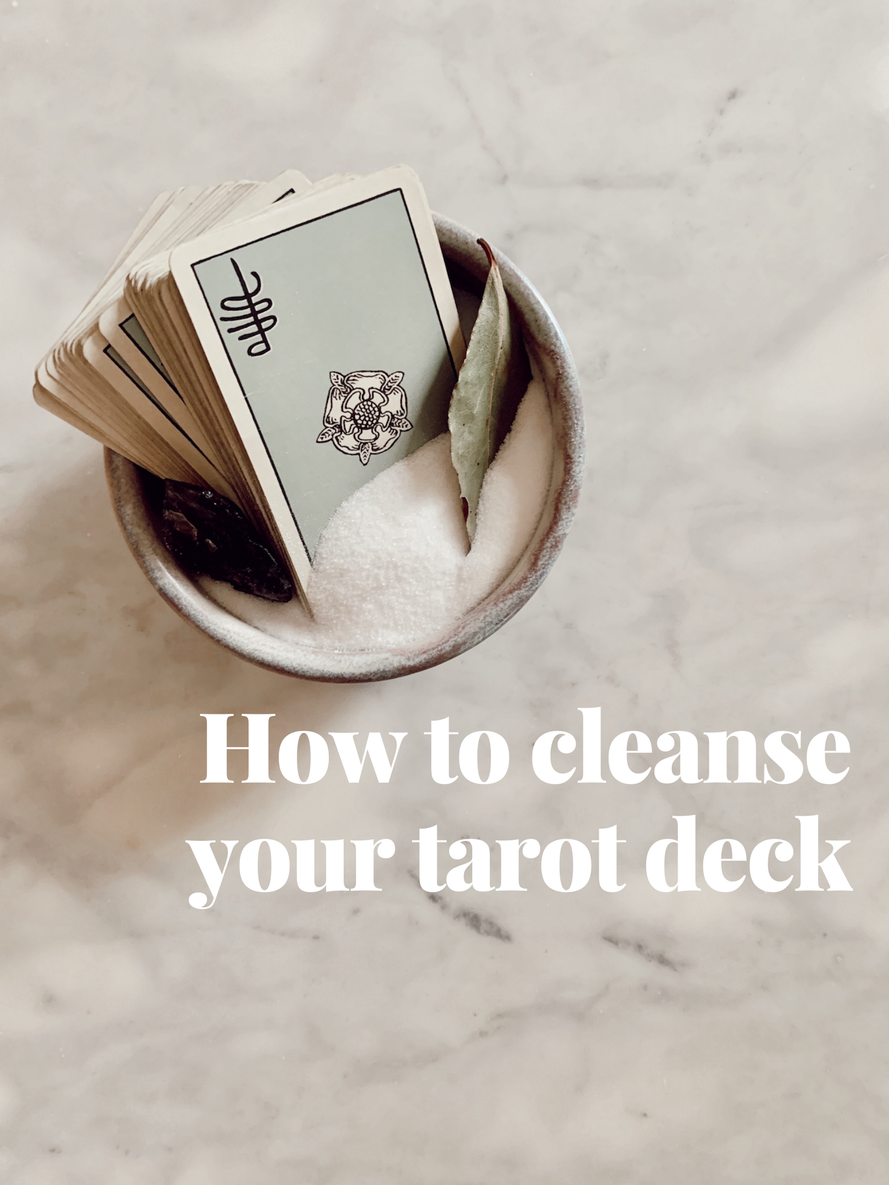 How to cleanse tarot cards