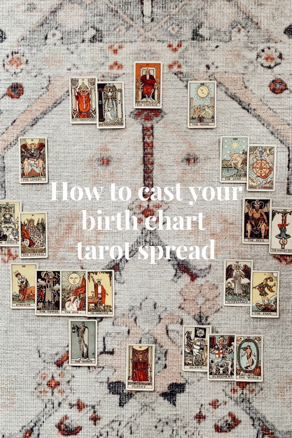 Birth chart tarot spread